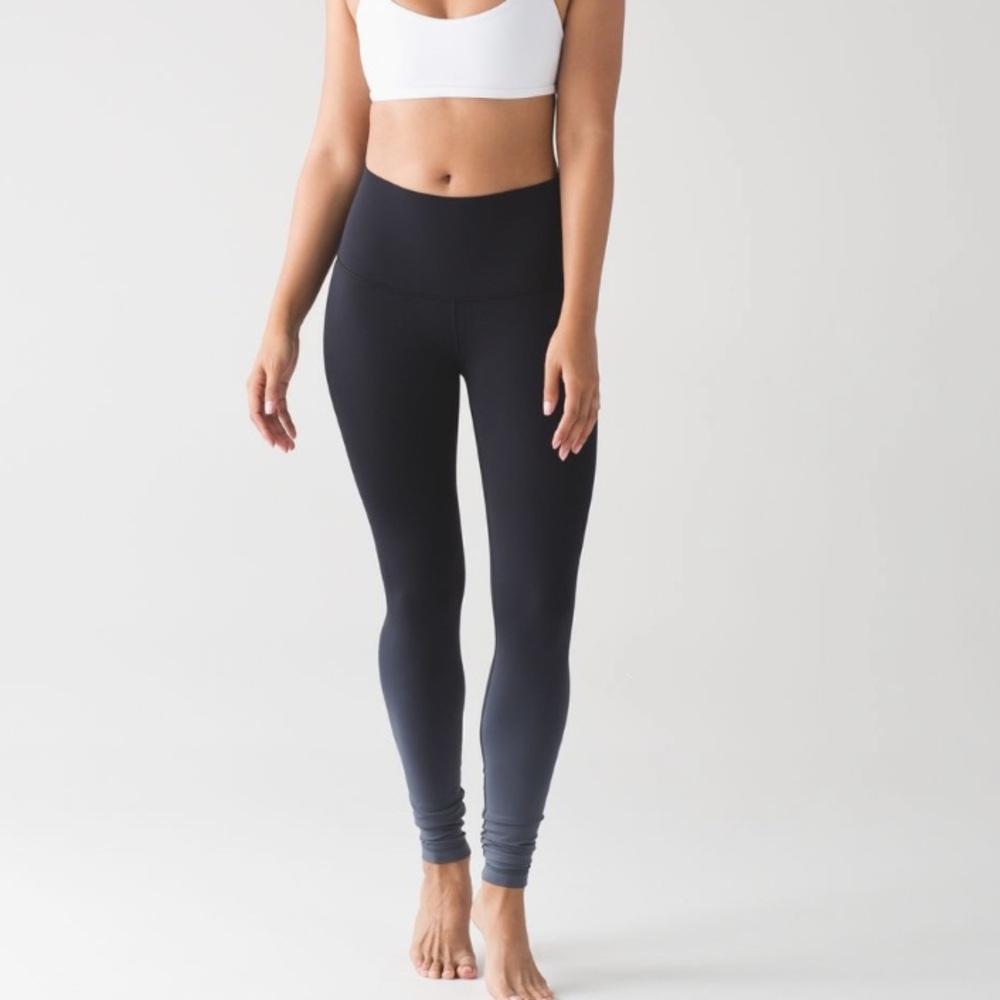 Lululemon Wunder Under Legging Hi-Rise in Ombre Black size 8